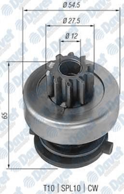 BOSCH 1006209523 İptal Marş Dişlisi Mercedes 190d 200d 250d 10diş